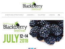 Tablet Screenshot of ncblackberryfestival.com